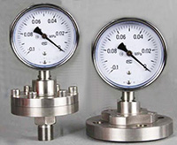 YPF-100A膜片压力表的结构原理和技术指标